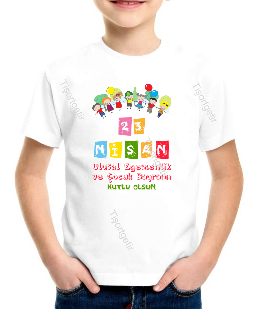 Beyaz 23 Nisan Tişörtleri