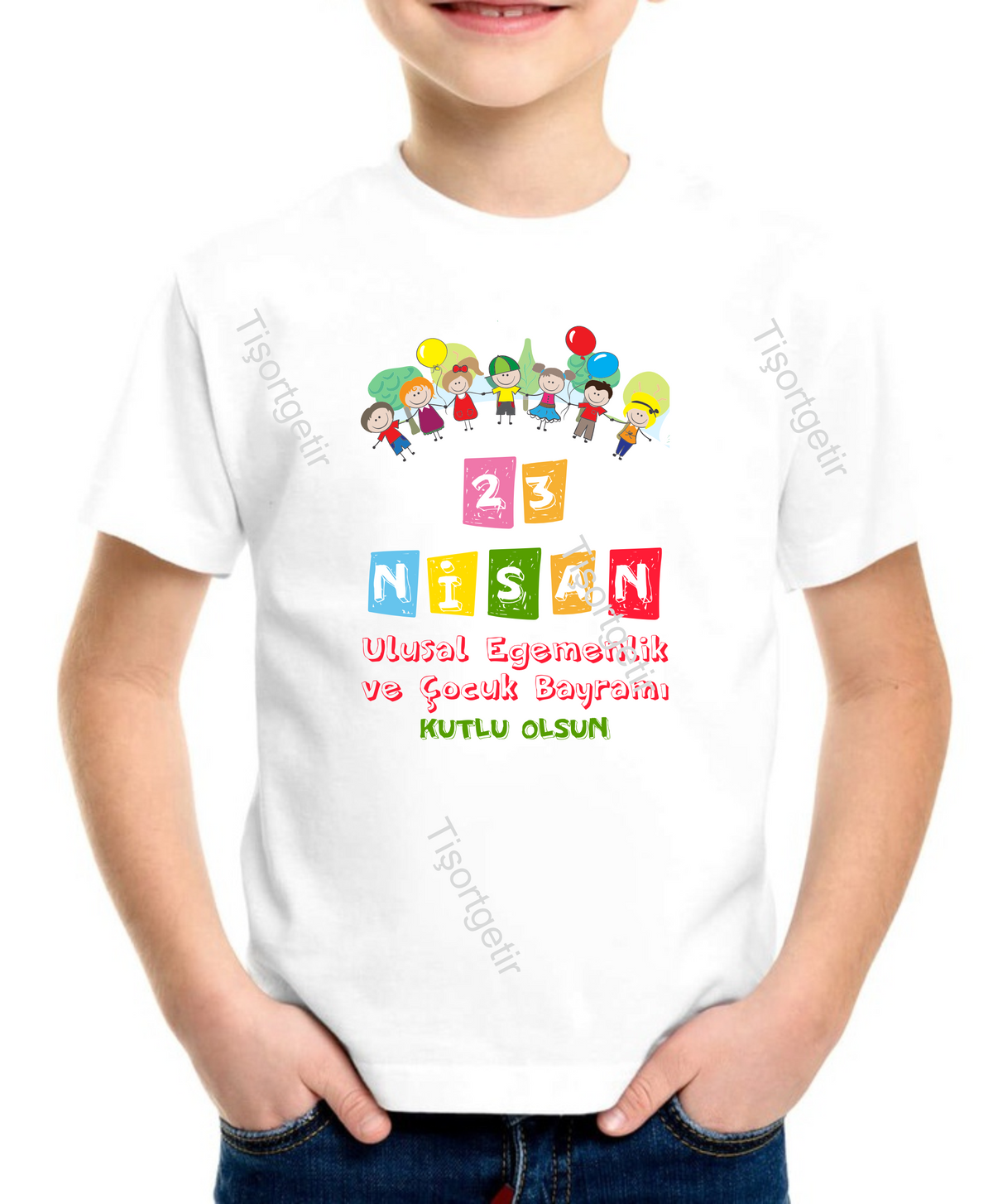 Beyaz 23 Nisan Tişörtleri