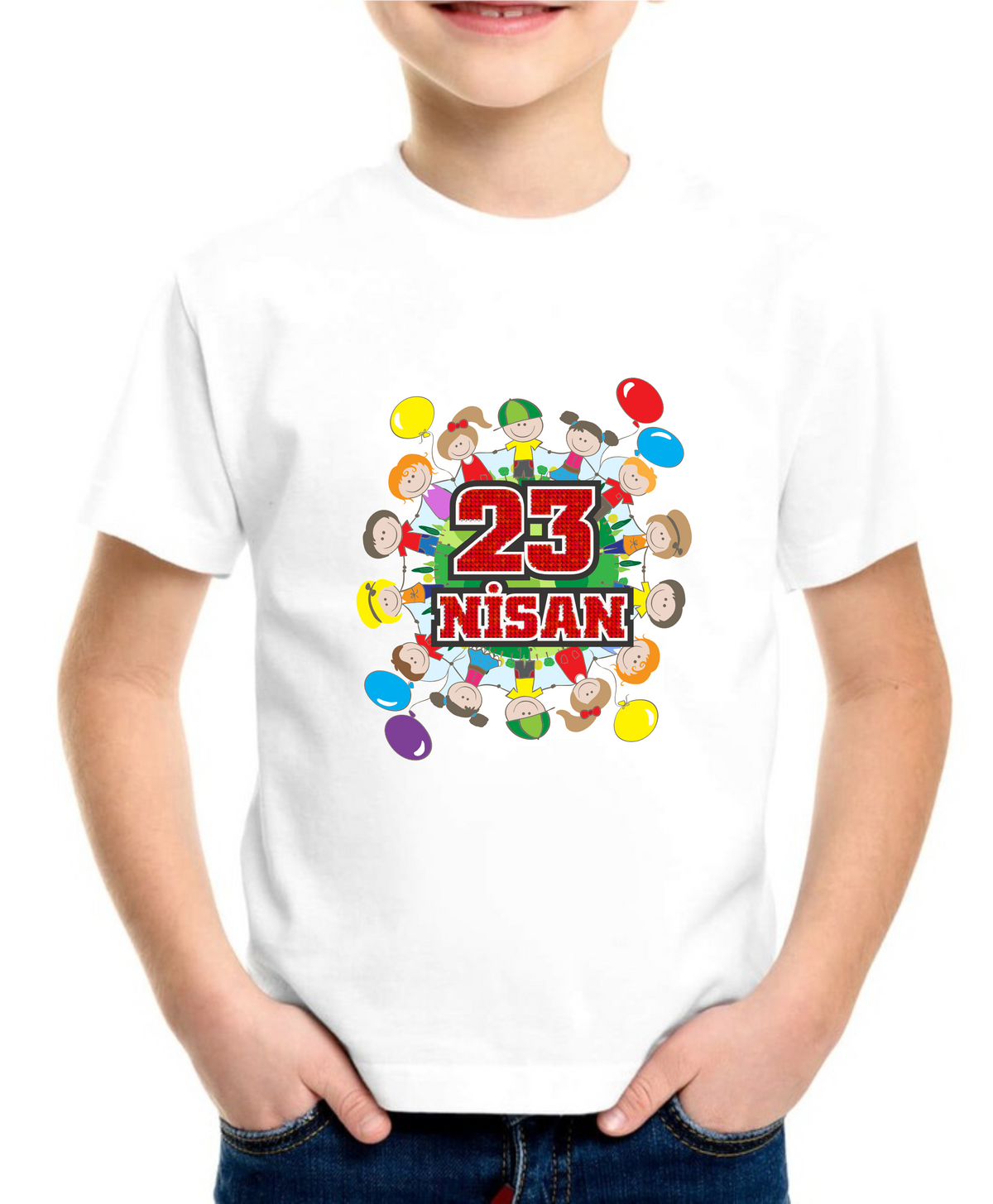 Beyaz 23 Nisan Tişörtleri