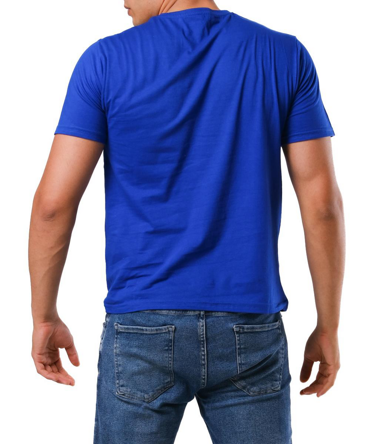 Basic T-shirt Saks Mavi Baskılı veya Baskısız Premium Kalite