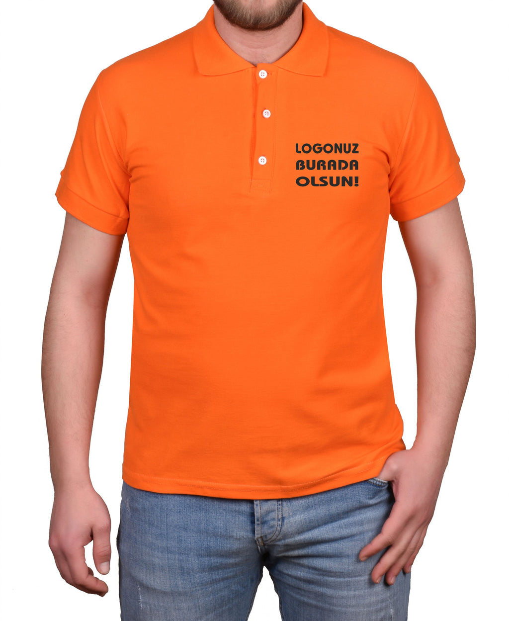 Premium Turuncu Polo Yaka Tişört