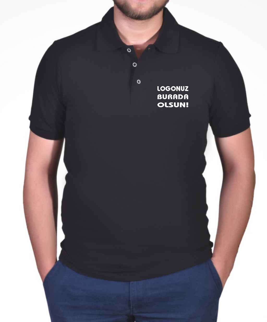 Premium Siyah Polo Yaka Tişört