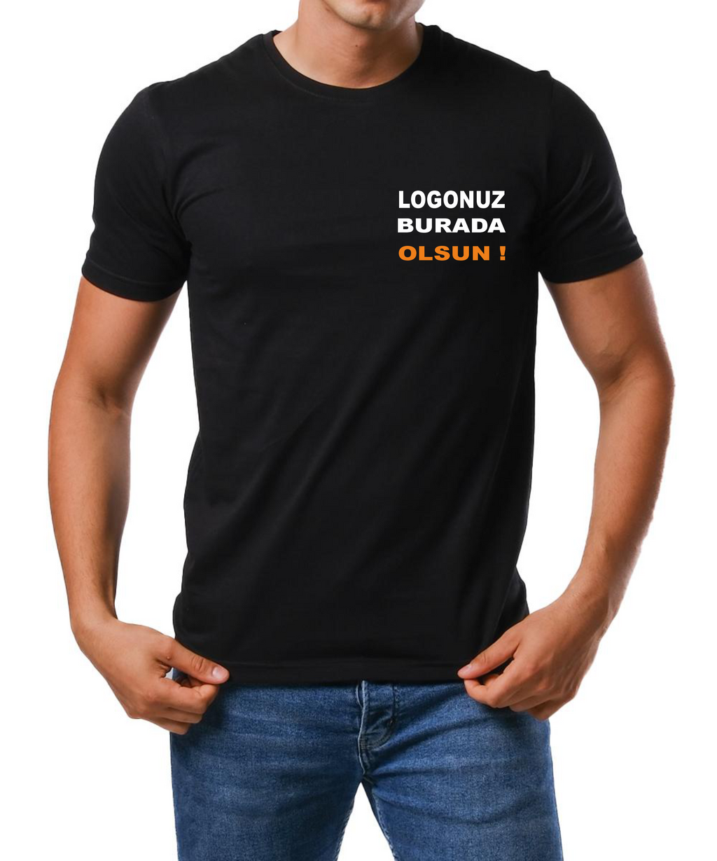Basic T-shirt Siyah Baskılı veya Baskısız  Premium Kalite