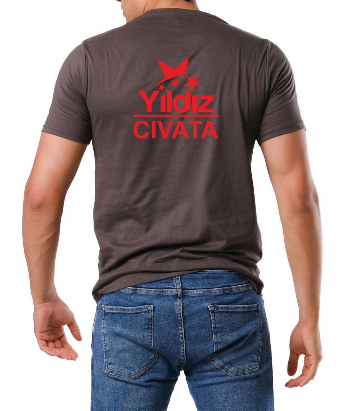 Basic T-shirt Antrasit Gri Baskılı veya Baskısız Premium Kalite