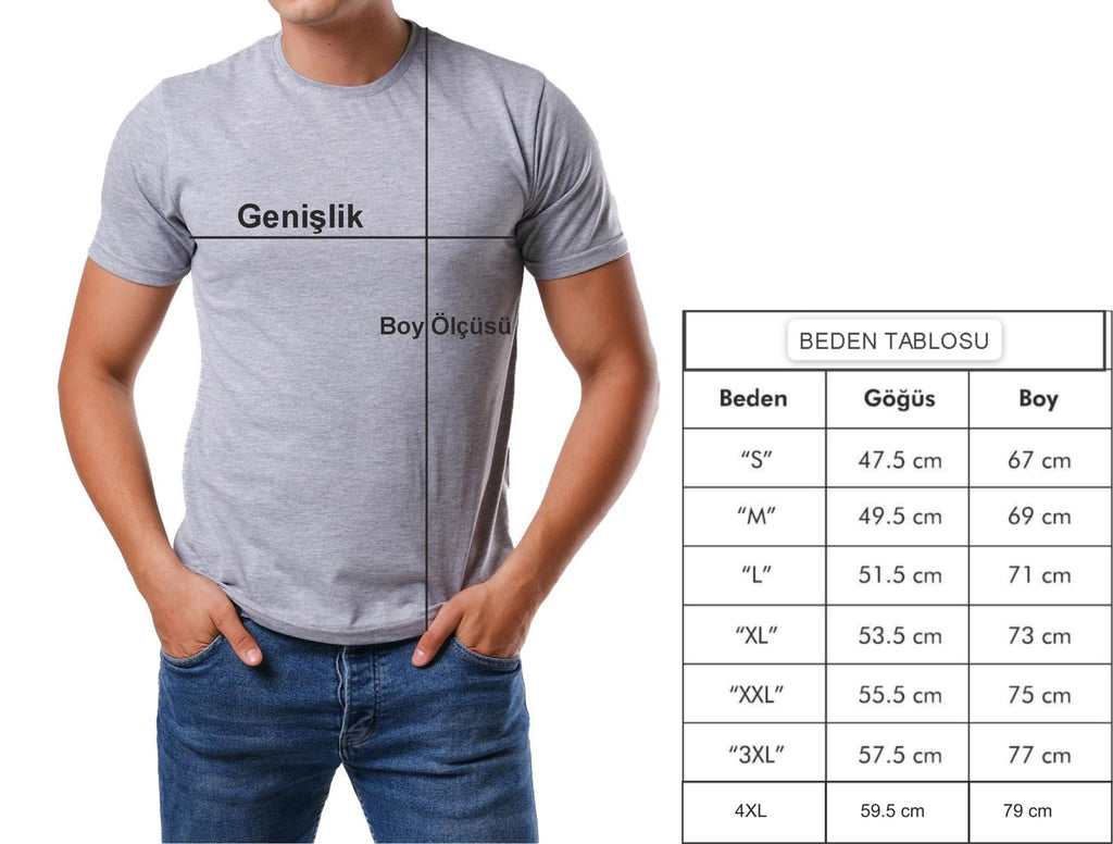 Basic T-shirt Gri Baskılı veya Baskısız Premium Kalite