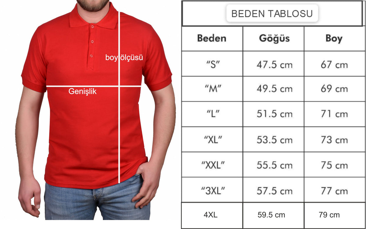 Premium Kırmızı Polo Yaka Tişört