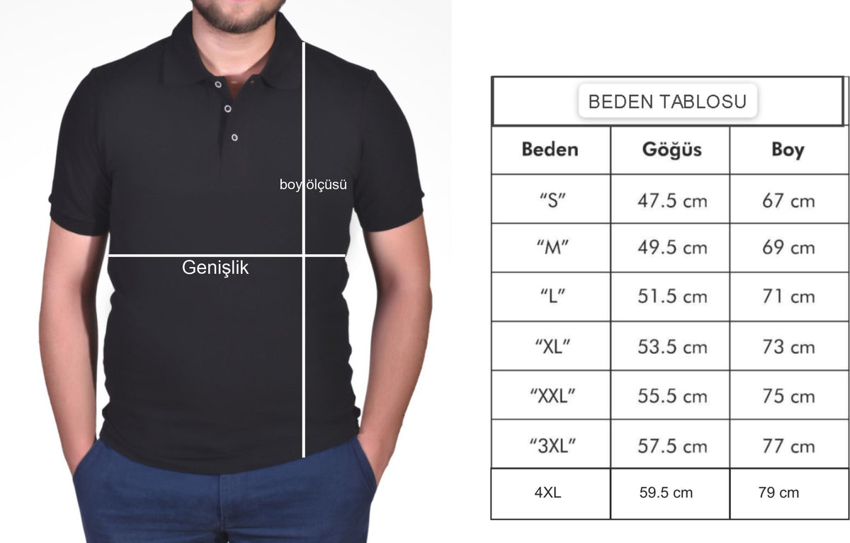 Premium Siyah Polo Yaka Tişört