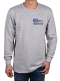 Bisiklet Yaka Gri Uzun Kollu Sweatshirt