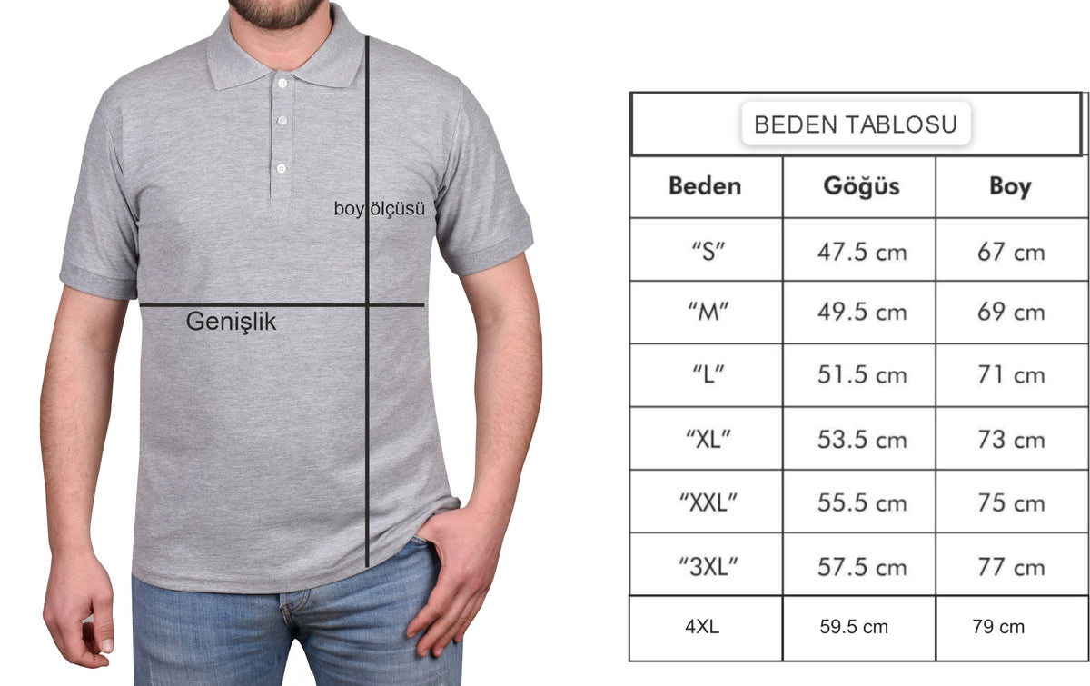 Premium Gri Polo Yaka Tişört