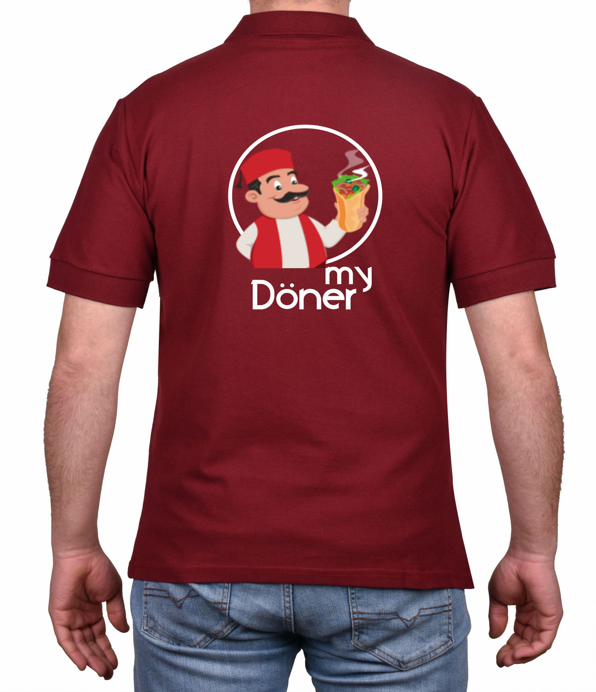 Premium Bordo Polo Yaka Tişört