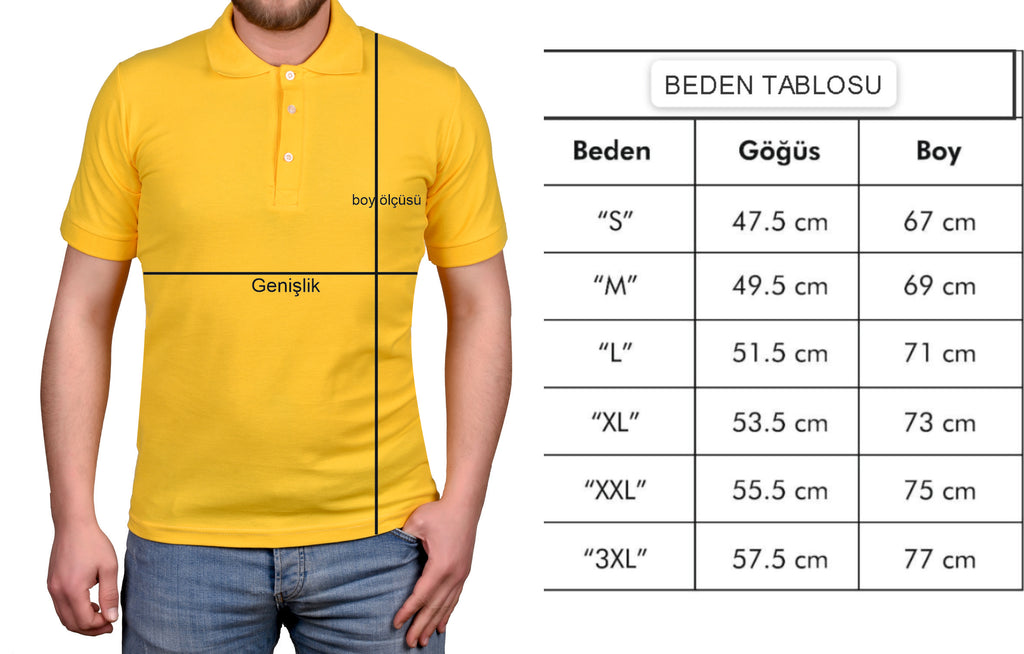 Premium Sarı Polo Yaka Tişört