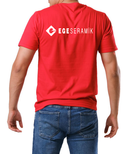Basic T-shirt Kırmızı Baskılı veya Baskısız Premium Kalite