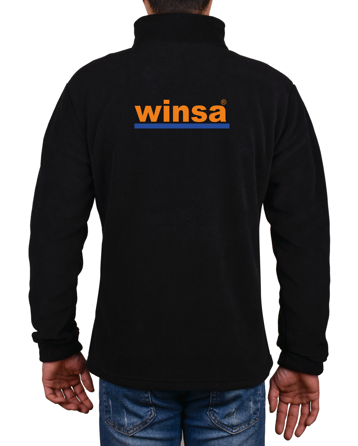 Siyah Üç Cep Fermuarlı  Polar